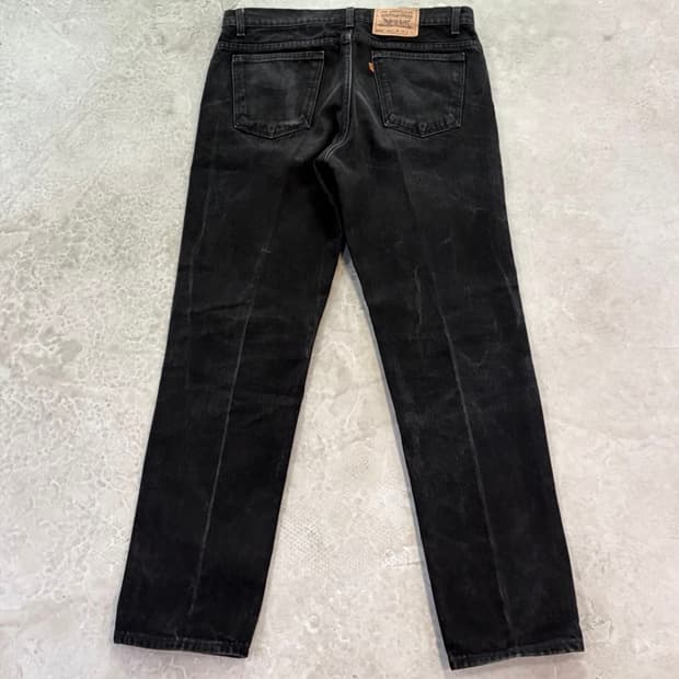 [36/32] 90s USA 리바이스 505 오렌지 탭 블랙 흑청