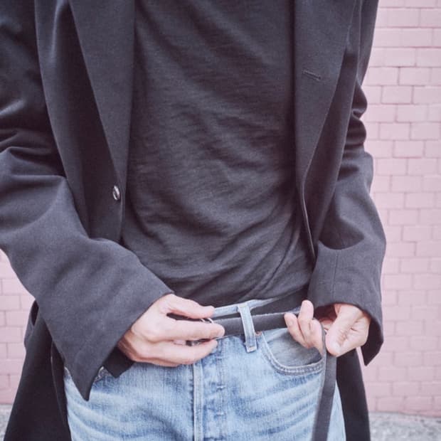 모노프리베 텍스쳐드 슬리브 블랙 1사이즈