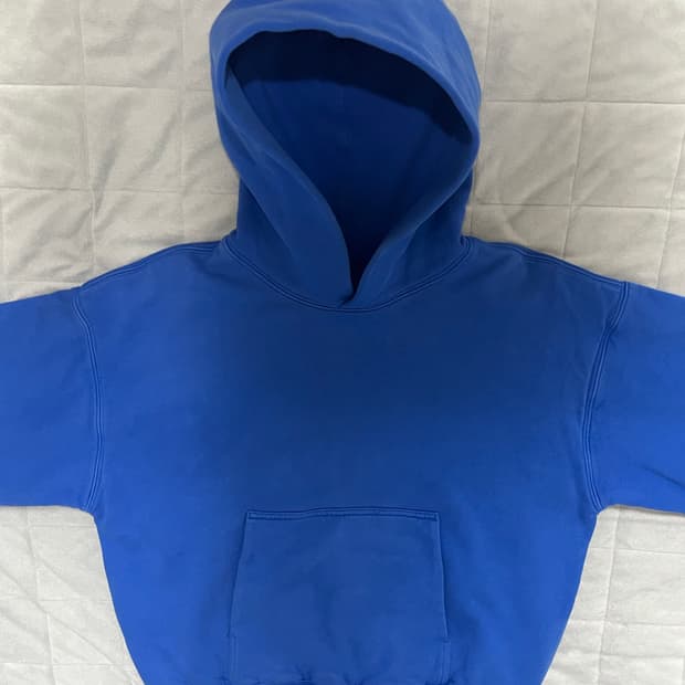 [M] 이지갭 퍼펙트 후디 블루 yeezy X gap