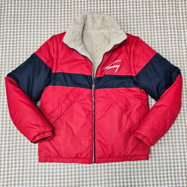 타미힐피거 양면 집업점퍼 남자100