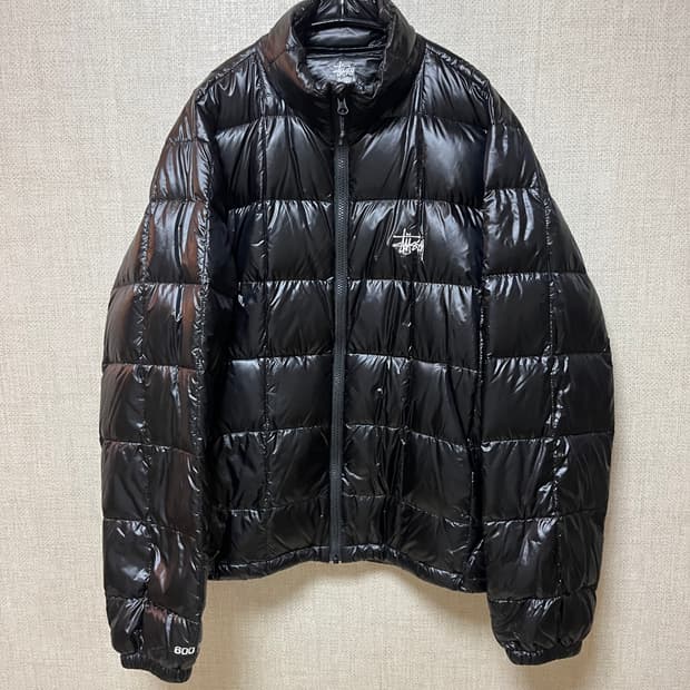 스투시 미드웨이트 퍼퍼 블랙 m