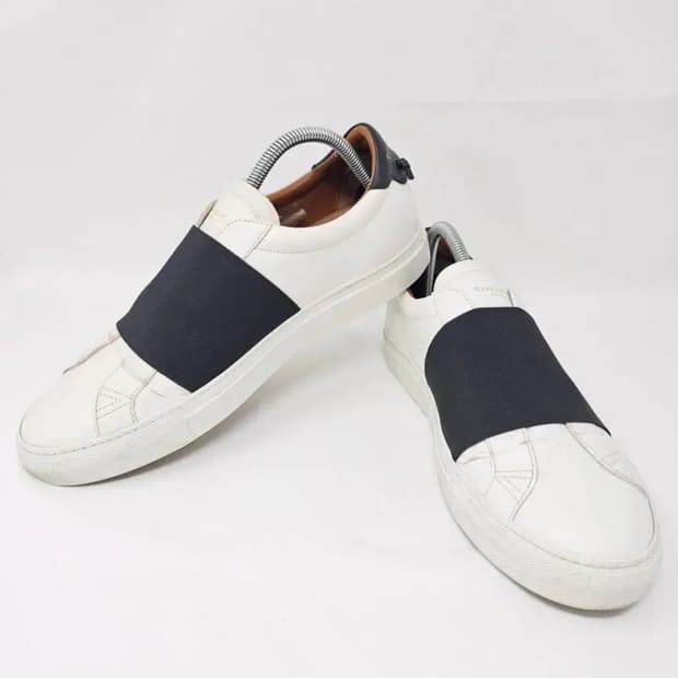 지방시 화이트 블랙 밴드 슬립온 스니커즈 42 (270)