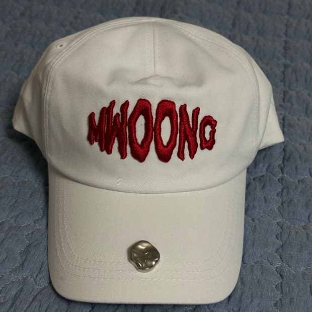 [Free] MWOONG 뭉 피어싱 볼캡 화이트