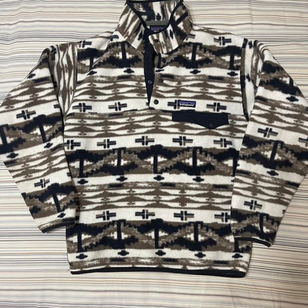 14FW 파타고니아 클래식 신칠라 스냅-티 플리스 풀오버 네이티브