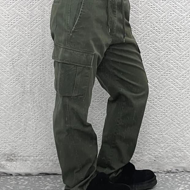 유니폼브릿지 빈티지 말차카키 카고팬츠 M C07428