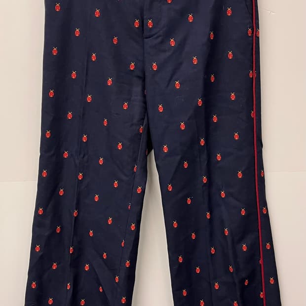 구찌 레이디버그 팬츠 네이비 40