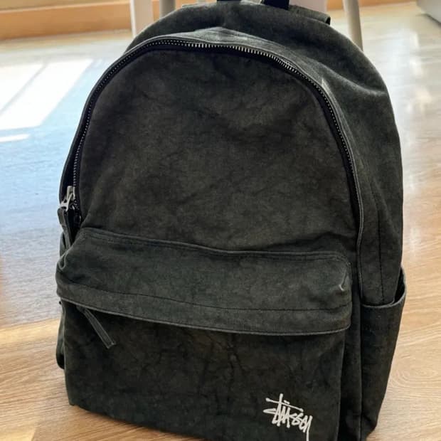 쿨거시 미포 11만) 스투시 캔버스 백팩 워시드 블랙
