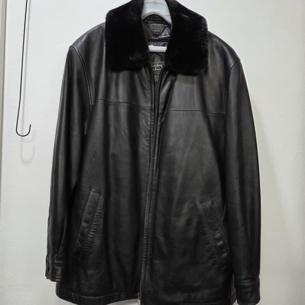 윈디크로드 양가죽재킷 봄버 점퍼 퍼카라 100사이즈