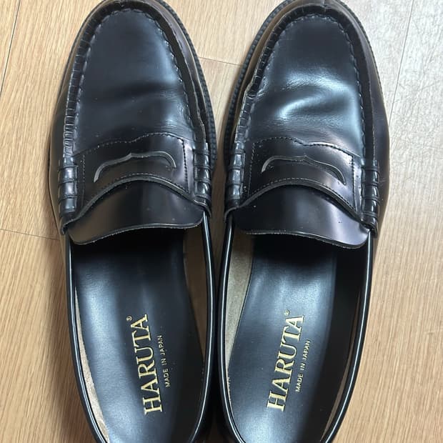 하루타 906 로퍼 블랙 270