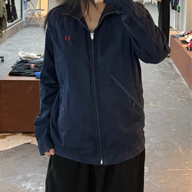 프레드페리 네이비 해링턴 자켓 H2954
