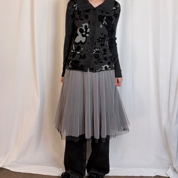 Shawl Collar Cardigan – Dark Grey