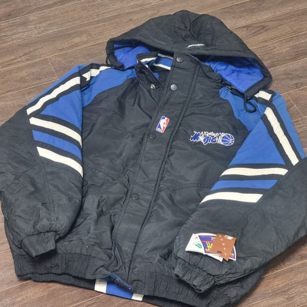 스타터 NBA 올드스쿨 올랜도 매직 후드 패딩 자켓 L