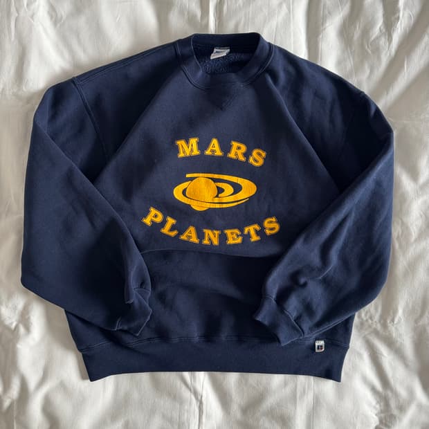 [XL] USA 90s 러셀 애슬레틱 맨투맨 스웻셔츠 네이비