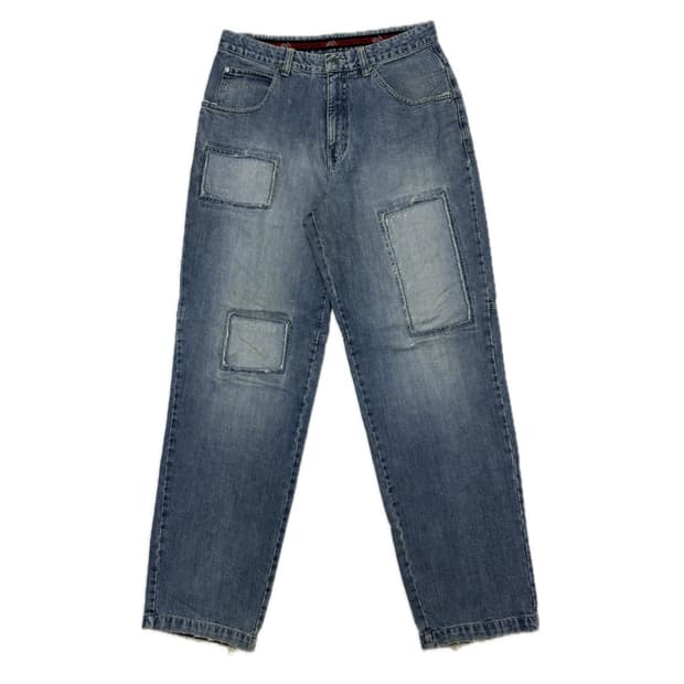 빈티지 패치워크 데님 팬츠 