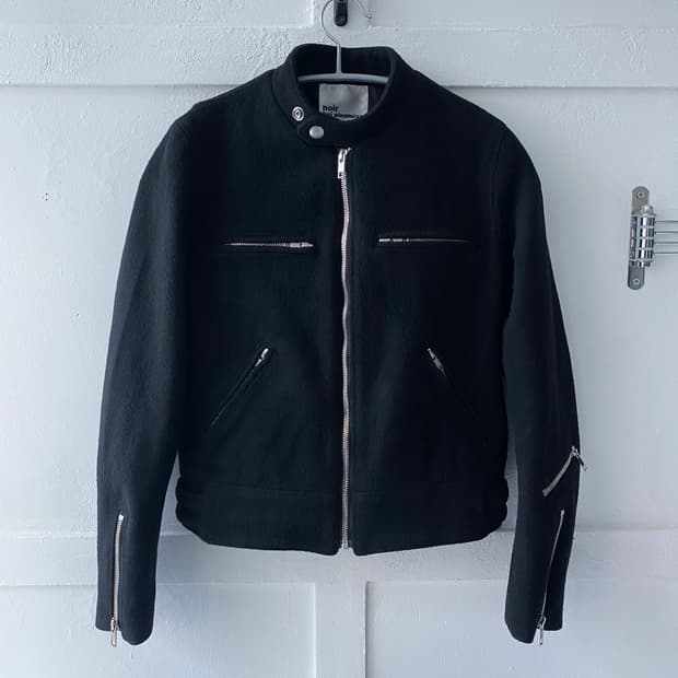 [Noir kei ninomiya] 울 라이더 자켓