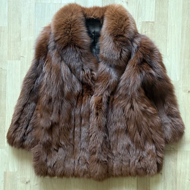 사가폭스 여우 리얼퍼 자켓