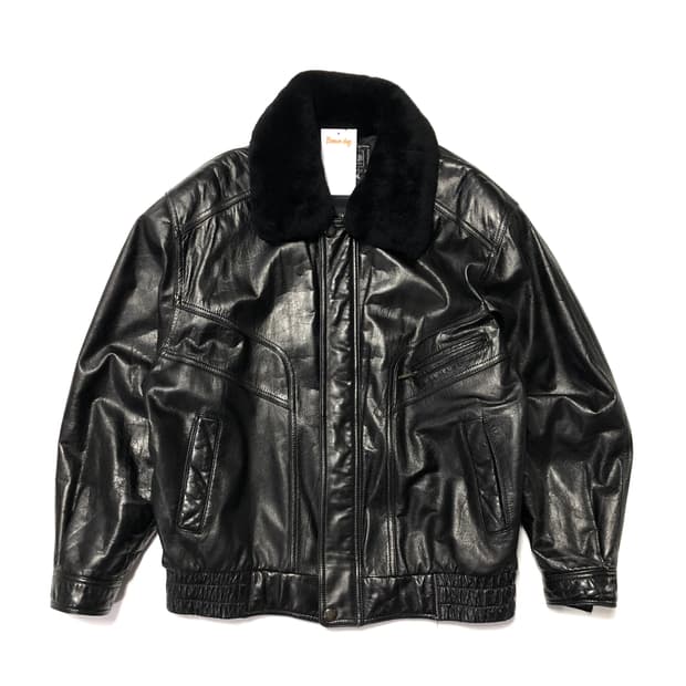 A2 레더 봄버자켓