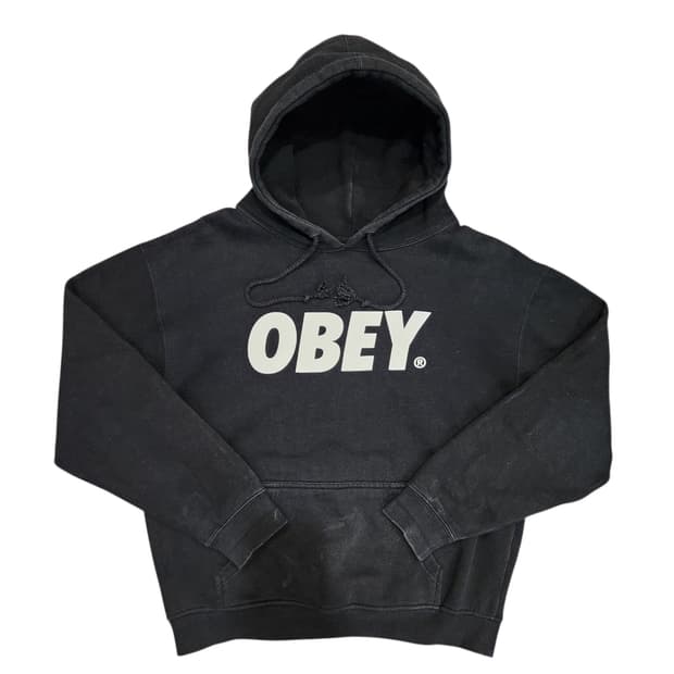 OBEY 오베이 빅로고 후드티
