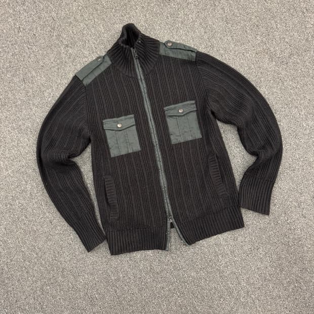 2)Take Kikuchi 빈티지 투웨이 하이넥 니트집업