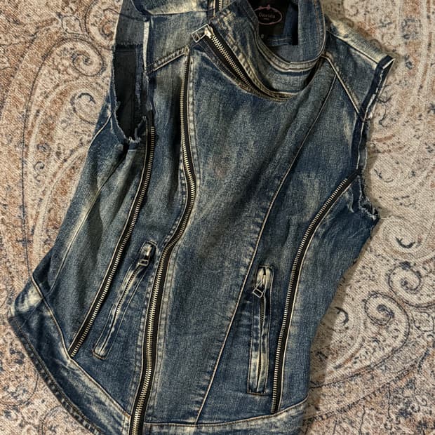 빈티지 청조끼 데님베스트