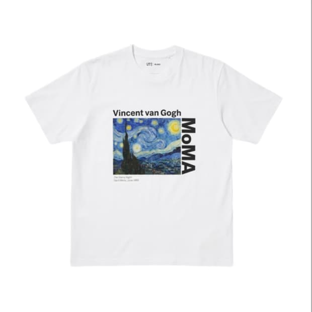 유니클로 UT x MoMA 반 고흐 반팔 (화이트)