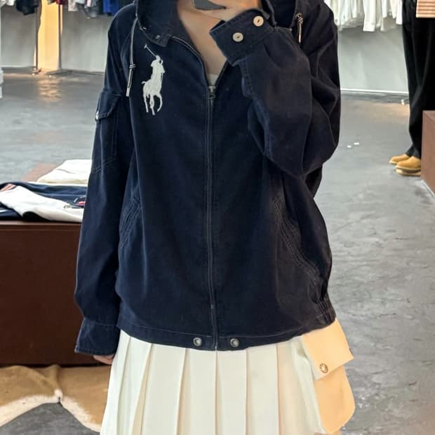 폴로 랄프로렌 빅포니 후디 코튼 자켓