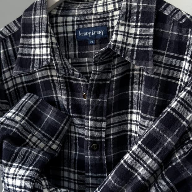Brushed cotton nel check shirt