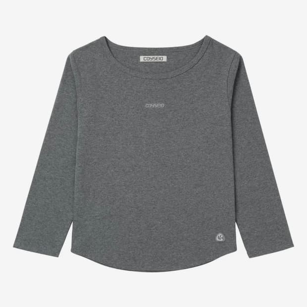 코이세이오 미니로고 카프리 슬리브  멜란지 그레이