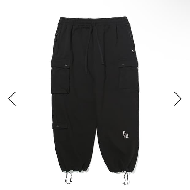 FETCH SUNDAY CARGO LOGO SWEATPANTS BLACK