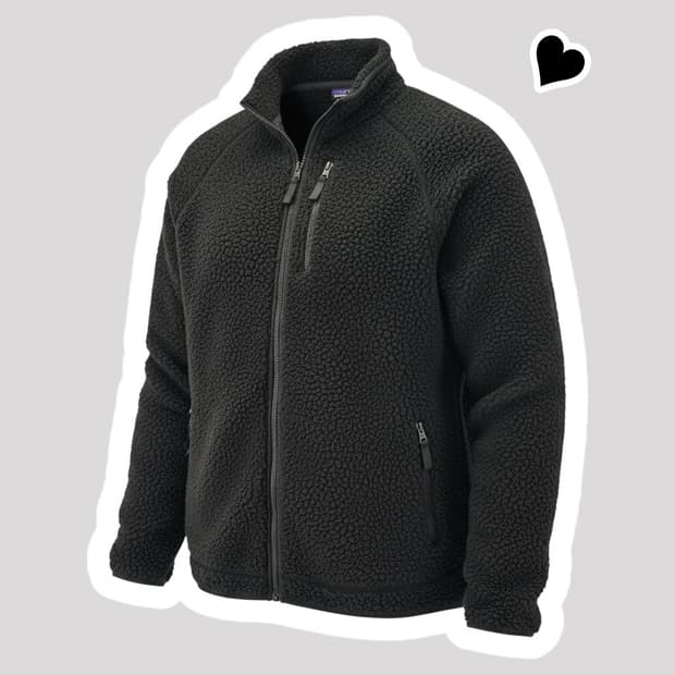 빅사이즈 파타고니아 블랙 레트로 후리스 자켓