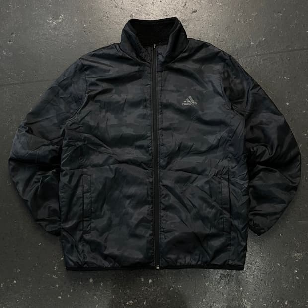 105 아디다스 카모 리버시블 후리스 자켓 
