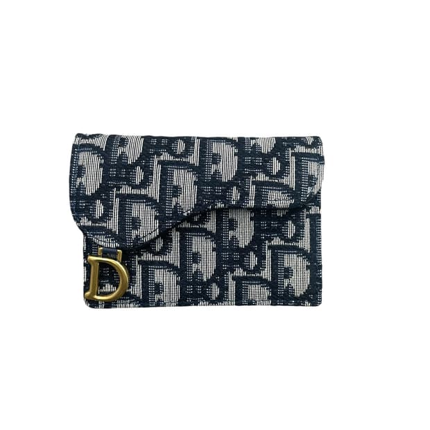 디올 오블리크 새들 카드지갑