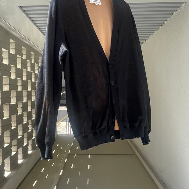 Maison Margiela See-through Cotton V-nec
