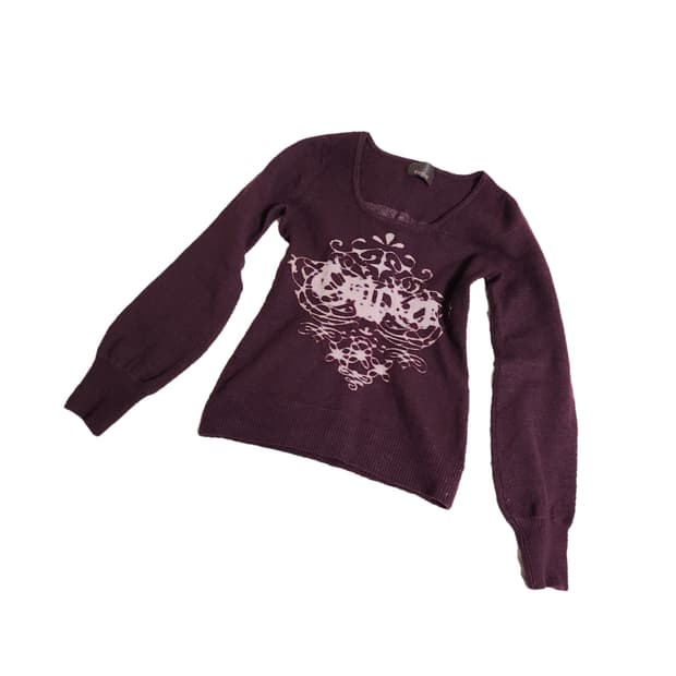 오리엔탈 y2k 니트 롱슬리브