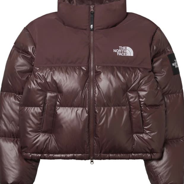 노스페이스 눕시 다운 자켓 코코아브라운