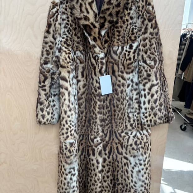 호피 롱 퍼코트