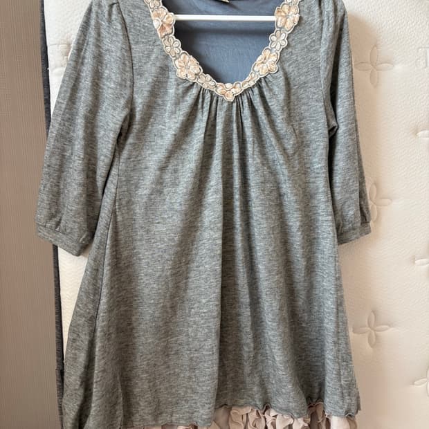 엑시즈팜 7부 그레이원피스