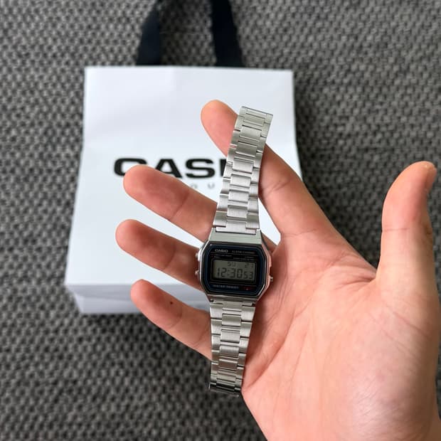 [CASIO] 카시오 레트로 전자시계 A158WA-1