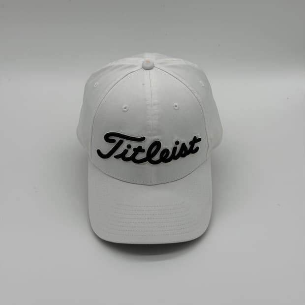 [M-L] 타이틀리스트 골프 화이트 볼캡 모자