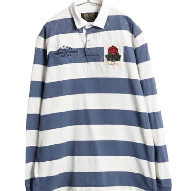 폴로 랄프로렌 장미패치 럭비티