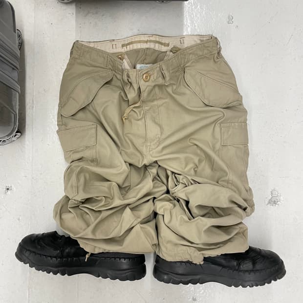 military OG 와이드 카고 팬츠