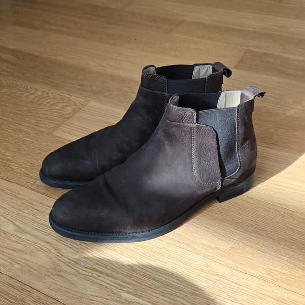 ZARA 자라 남자 브라운 레더 첼시 부츠 (280)