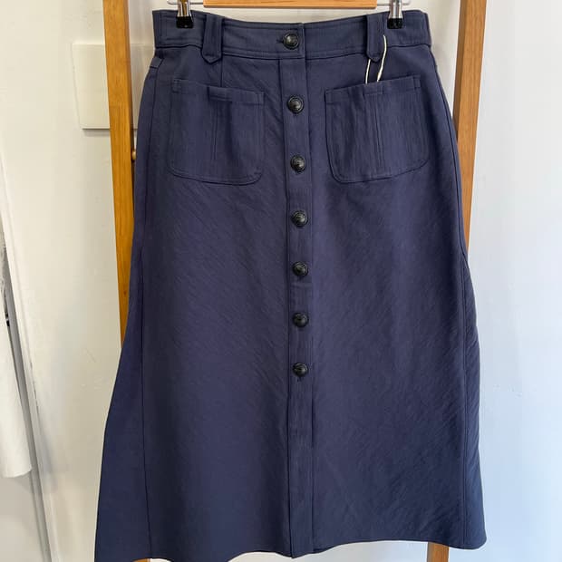 칼 라거펠트 파리스 버튼업 미디 스커트 (76/77사이즈)