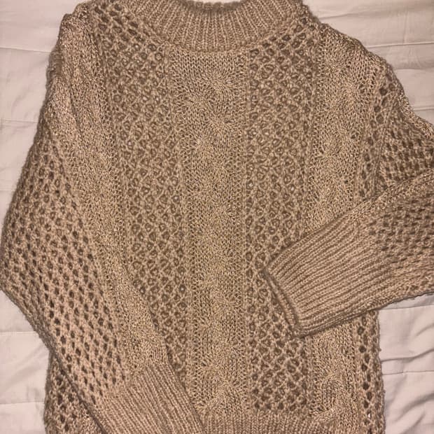 오네갸루 꽈배기 자라 니트