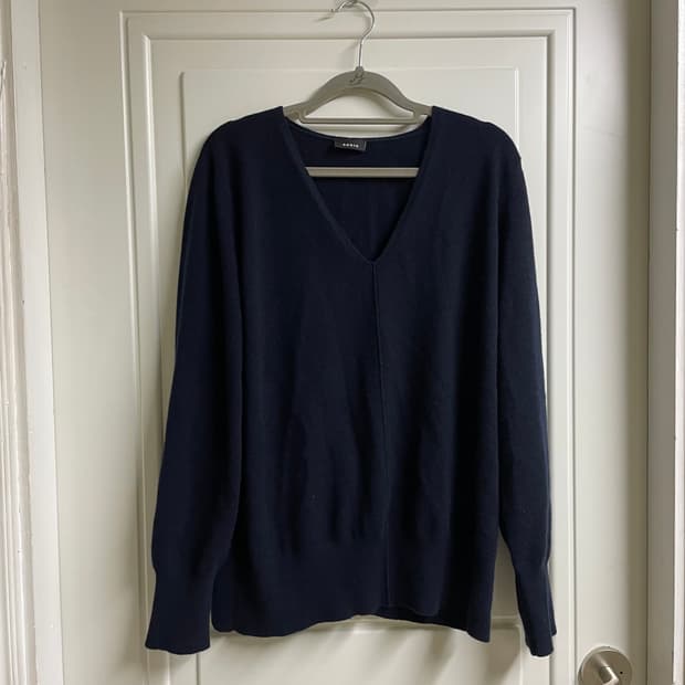 아크리스 캐시미어 네이비 니트