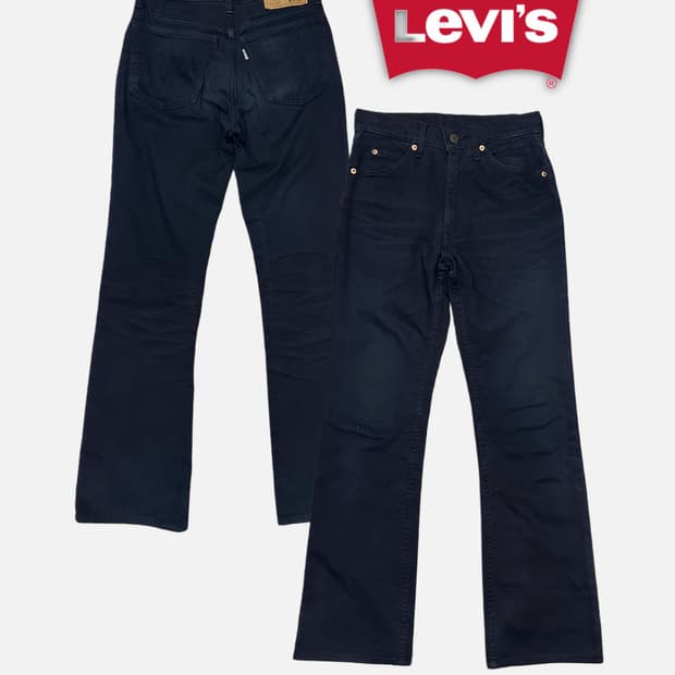LEVI'S 517 fade navy boots-cut jean