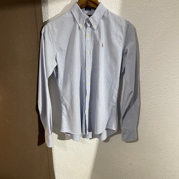 SLIM FIT] 폴로 랄프로렌 여성 옥스포드 셔츠 (블루)