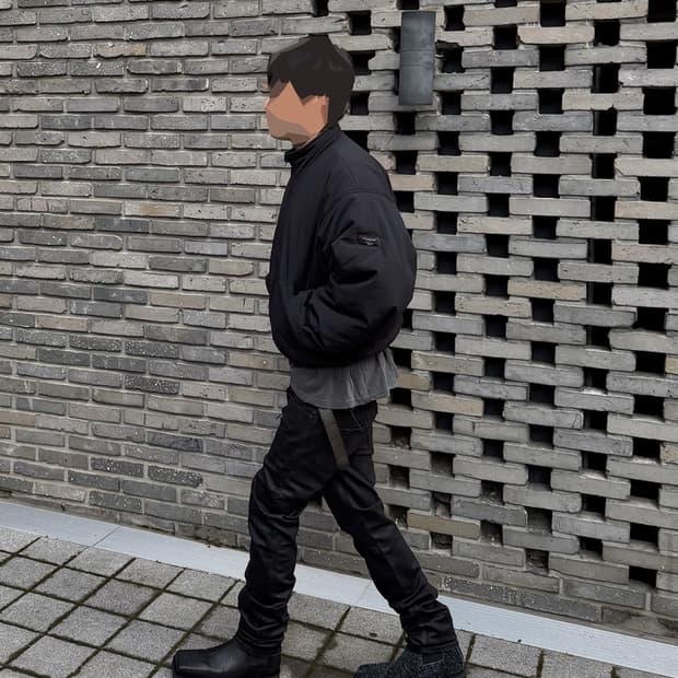 [새상품] (2) 언더마이카 MU.157 왁스 코티드 슬림 스트레이트진