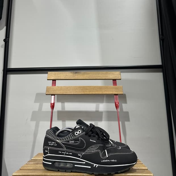 270) 나이키 운동화 남성 에어맥스 1 팅커 스케치 투 셸프 블랙