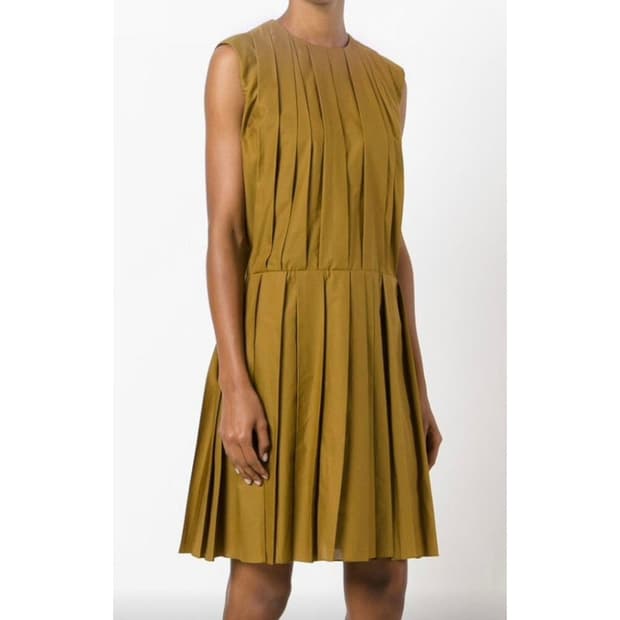 마르니 아코디언 플리츠 원피스